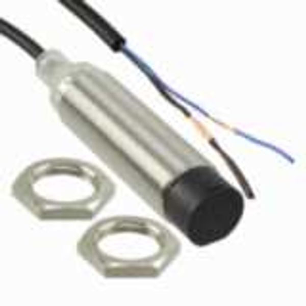 Proximity sensor, inductive, nickel-brass, long body, M18, unshielded, E2B 2355H image 1