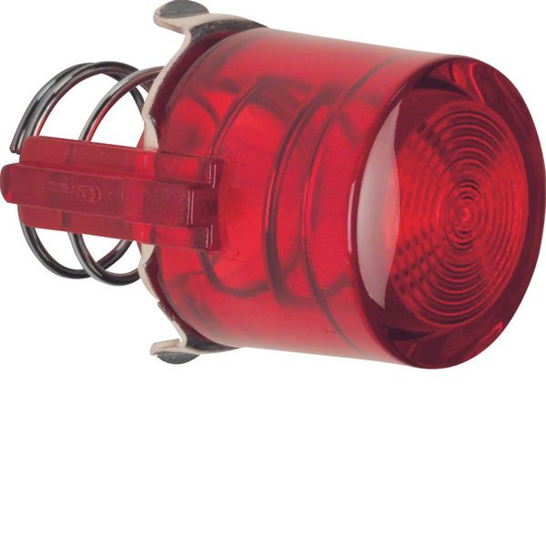 Knob for push-button/pilot lamp E10, 1930/glass/R.classic, red, trans. image 1