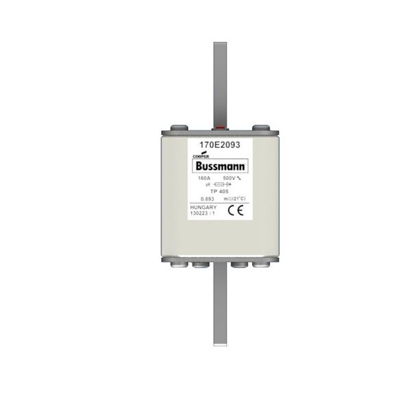 Fuse-link, high speed, 160 A, AC 500 V, 55 x 55 x 140 mm, aR, IEC, with indicator image 12