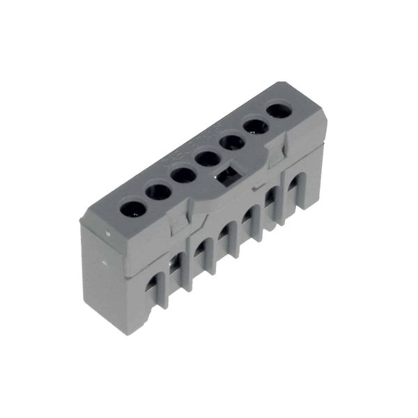 single-pole terminal block 7x10mm2, grey image 1