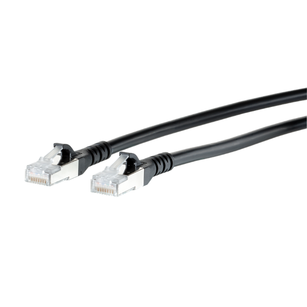 Patch cord Cat.6A AWG 26 0.2 m black image 3