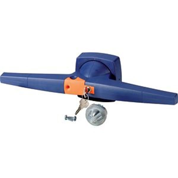 Toggle, 14mm, door installation, blue, cylinder lock image 2