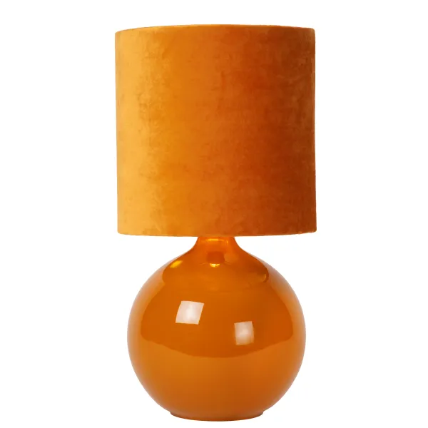 ESTERAD Table lamp-Ocher .-1xE14-60W-Glass image 1