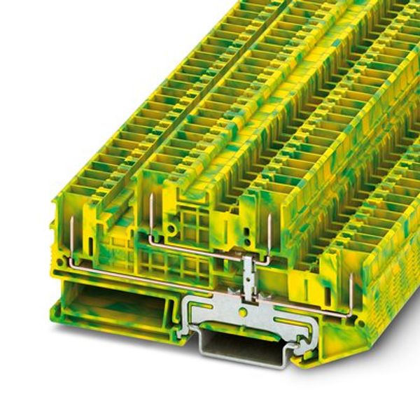 Protective conductor double-level terminal block image 3