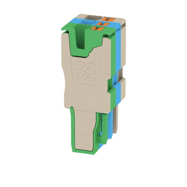 Plug (terminal), PUSH IN, 2.5 mm², 800, 24 A, Number of poles: 3, dark image 1