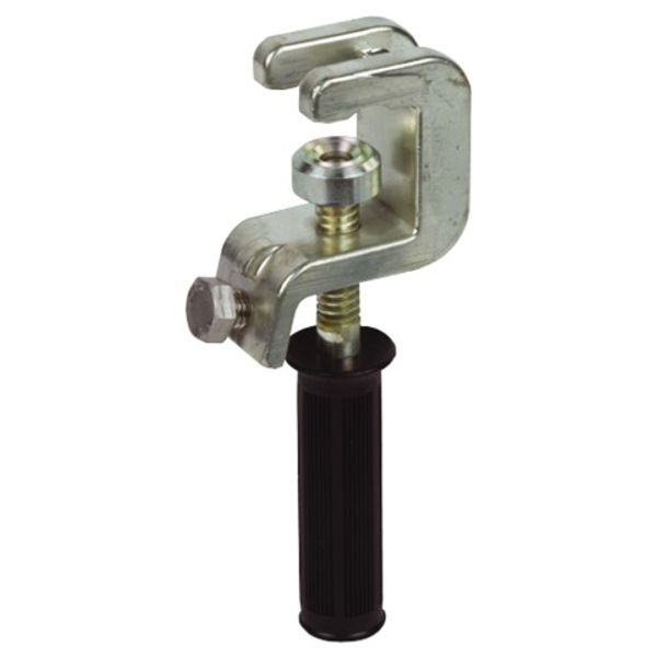 Universal earthing clamp K 30 Fl 30 T 18mm with handle image 1