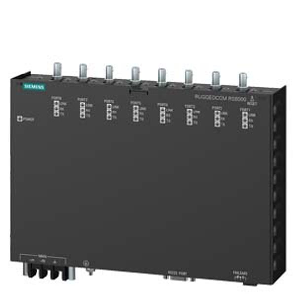 6GK6080-0TS23-0MA0-Z A02+W01 RUGGEDCOM RS8000T hardened, fully managed, Ethernet switches; 6 x 10/100BaseTX + 2 x 100BaseFX image 1