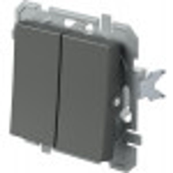 PUSH BUTTON 2GANG-1WAY 10A 250V~ AT XO 4415031 image 2