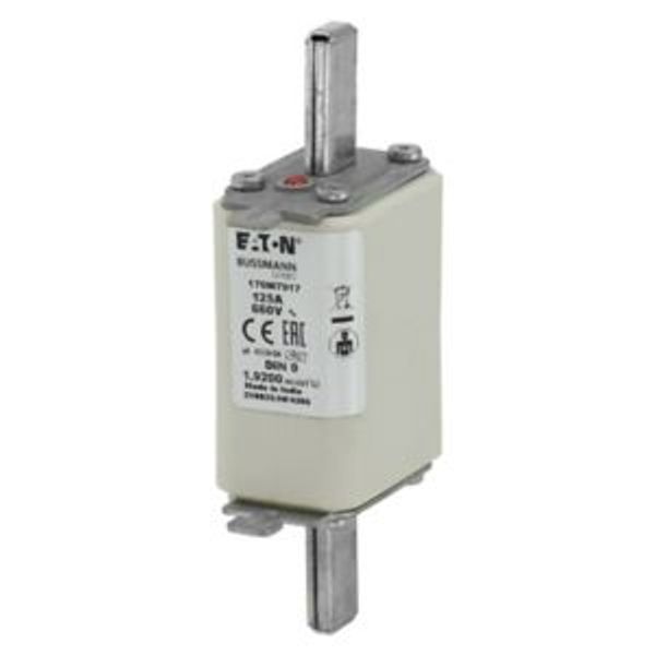 Fuse-link, high speed, 63 A, AC 660 V, DIN 0, aR, DIN, IEC, single indicator, live gripping lugs image 13