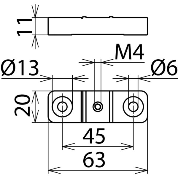 Busbar support for insulated fixing of anchor bars image 2