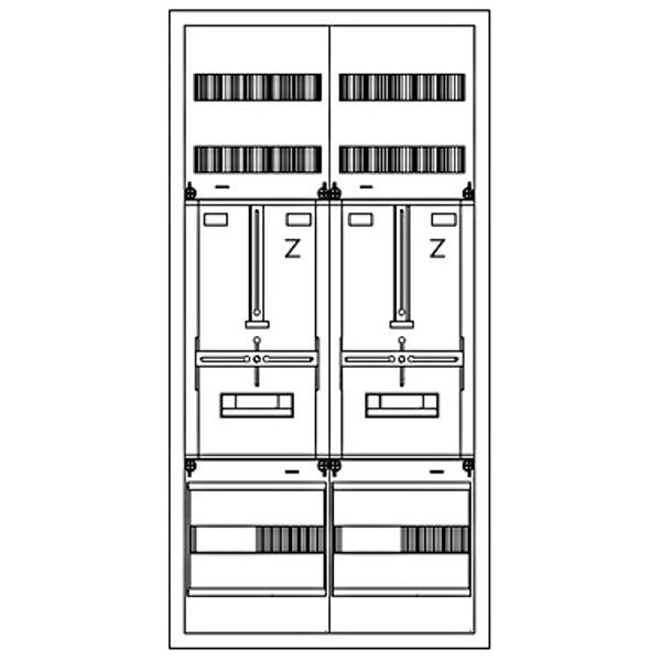 Z„hlerverteiler 2xZF, H=1100 B=550 T=210mm image 1