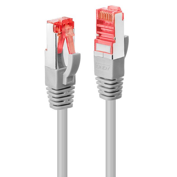 0.5m Cat.6 S/FTP Network Cable, Grey, 50pcs RJ45, M/M, 250MHz, Copper, 27AWG image 1