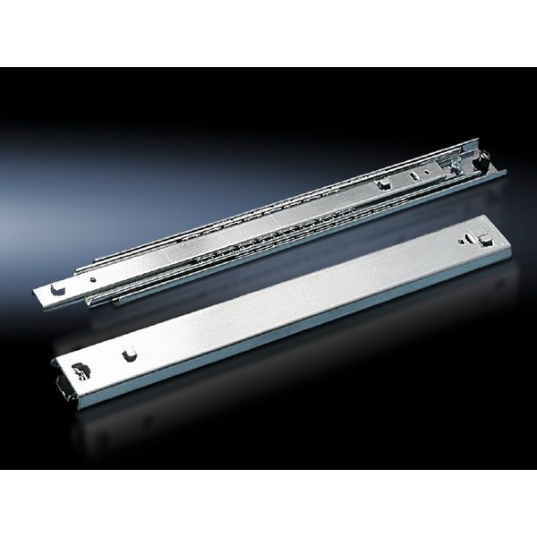 DK Telescopic slides for component shelf, 50 kg, For D: 400 mm image 3