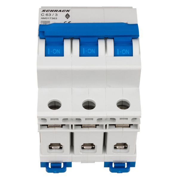 Miniature Circuit Breaker (MCB) AMPARO 10kA, C 63A, 3-pole image 2