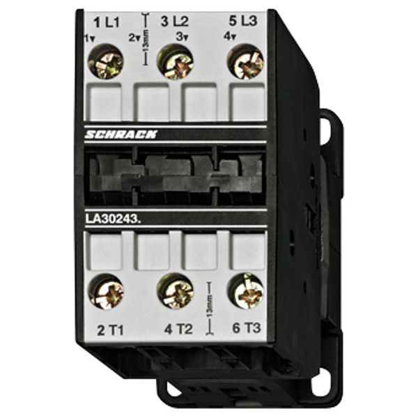 Contactor, 18,5kW, 40A AC3, 80A AC1, 3-pole, 400VAC image 1