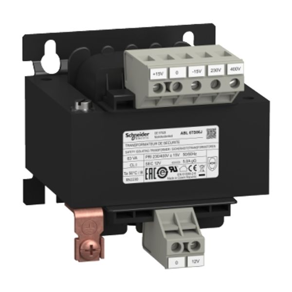 voltage transformer - 230..400 V - 1 x 12 V - 63 VA image 4