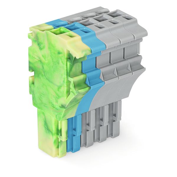 1-conductor female connector Push-in CAGE CLAMP® 4 mm² green-yellow/bl image 1