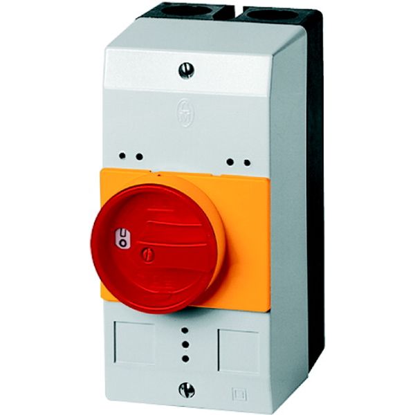 Insulated enclosure, IP55_x, rotary handle red yellow, for PKZ0 image 1