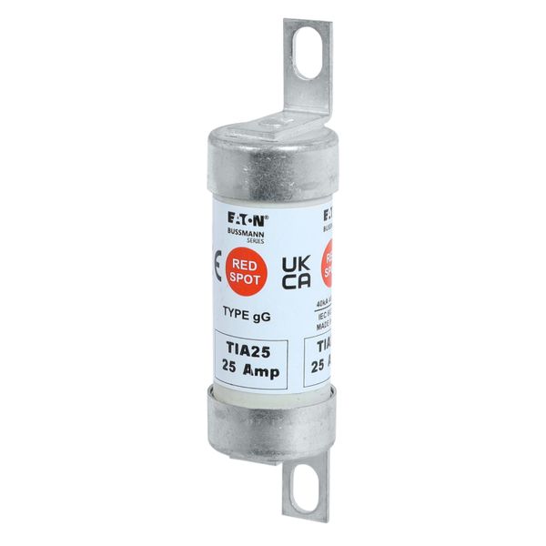 Fuse-link, LV, 25 A, AC 660 V, DC 460 V, BS88/A2, 22 x 86 mm, gL/gG, BS image 28