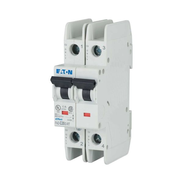 Miniature circuit breaker (MCB), 20 A, 2p, characteristic: C image 16