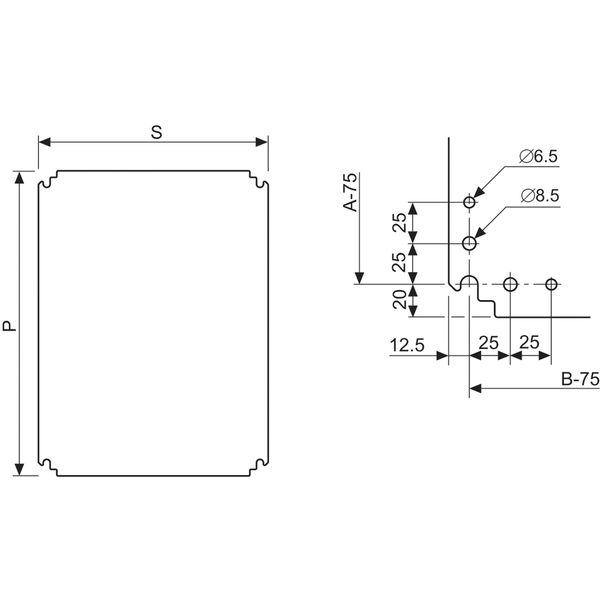 POLYESTER MOUNT. PLATE 600X400 image 1