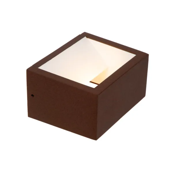 Lucide BRIDA - Rechargeable Wall Lamp Indoor/Outdoor - Accu/Battery - LED Dim. - 1x3.7W 2700K - IP54 - Rust brown image 1