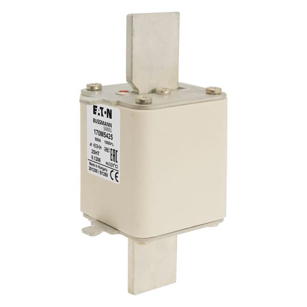 Fuse-link, high speed, 800 A, AC 1000 V, size 2, 59 x 59 x 150 mm, aR, IEC, single indicator image 23