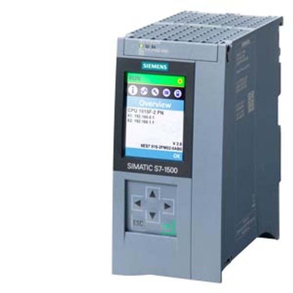 SIPLUS S7-1500 CPU 1515F-2 PN -40...+60°C with Conformal Coating based on 6ES7515-2FM02-0AB0 work memory 750 KB for program and 3 MB for data, PROFINE image 1