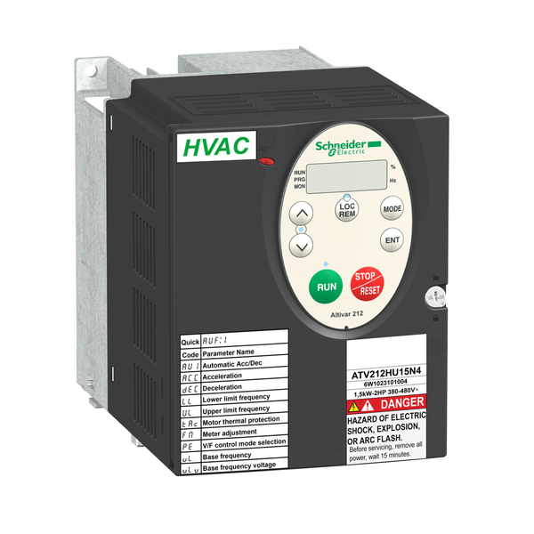 variable speed drive ATV212 - 2.2kW - 3hp - 480V - 3ph - EMC - IP21 image 4