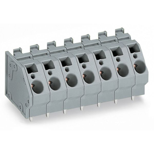 PCB terminal block 6 mm² Pin spacing 10 mm gray image 3