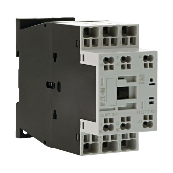 Contactor, 3 pole, 380 V 400 V 8.3 kW, 1 N/O, 1 NC, 220 V 50/60 Hz, AC operation, Push in terminals image 9