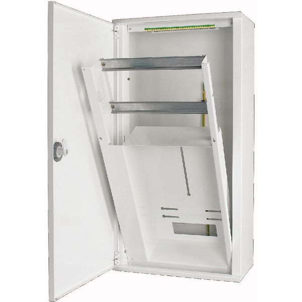 Plastic door, white, +lock, for 2-row distribution board image 8