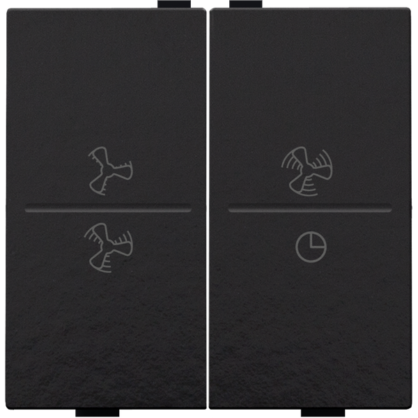 Double key with ventilator symbols 0 to 3 for wireless switch or push image 3