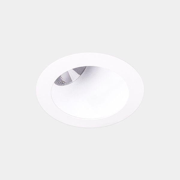 Downlight Play Deco Asymmetrical Round Fixed 17.7W LED warm-white 3000K CRI 90 32.7º ON-OFF White/white IP54 1532lm image 1