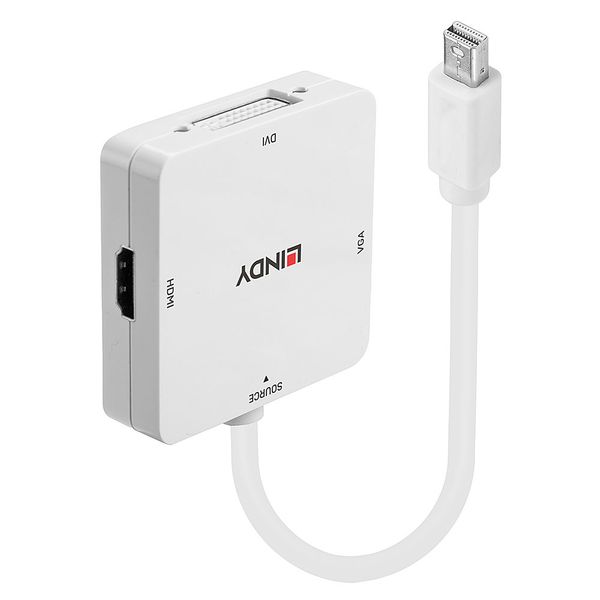 Mini DisplayPort 1.2 to HDMI, VGA & DVI-D Active Adapter Converter Connects a single Mini DisplayPort to HDMI®, DVI or VGA Displays image 1