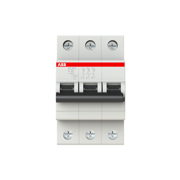 SH203L-C25 Miniature Circuit Breaker - 3P - C - 25 A image 1