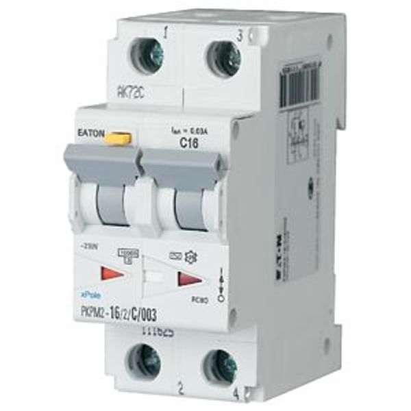 RCD/MCB combination, 16 A, 300 mA, MCB trip characteristic: B, 2p, RCD trip characteristic: A image 9