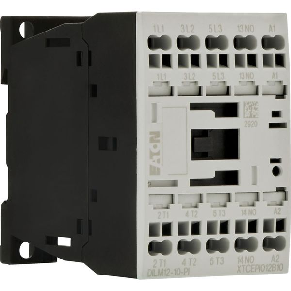 Contactor, 3 pole, 380 V 400 V 5.5 kW, 1 N/O, 230 V 50 Hz, 240 V 60 Hz, AC operation, Push in terminals image 12