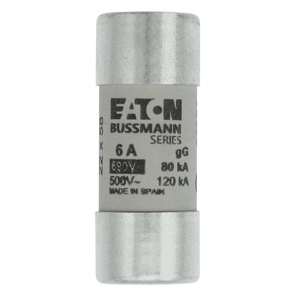 Fuse-link, LV, 6 A, AC 690 V, 22 x 58 mm, gL/gG, IEC image 5