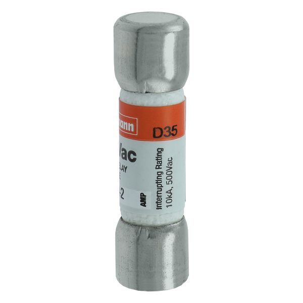 Fuse-link, LV, 2 A, AC 500 V, 10 x 38 mm, 13⁄32 x 1-1⁄2 inch, supplemental, UL, time-delay image 14