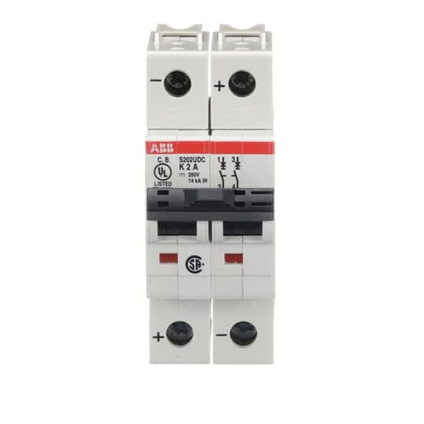 S202UDC-K2 Miniature Circuit Breaker - 2P - K - 2 A image 4