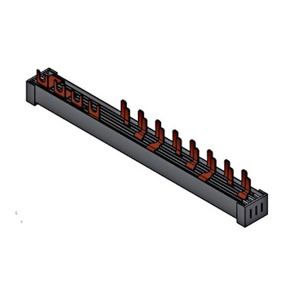 Busbar, 1xRCCB 4-pole, 8 MCB 1+N/1 MW, 12MW image 1