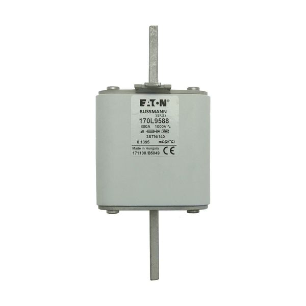 Fuse-link, high speed, 800 A, AC 1000 V, Size 3, 76 x 92 x 171 mm, aR, IEC, single indicator image 15