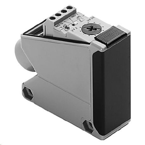 Allen-Bradley 42BC-B1LBAN-T4 PHOTOSWITCH Photoelectric Sensor, 2m (6.6ft) Background Suppression, 12-24V DC - LO or DO selectable, Both Sink (NPN) and Source (PNP) image 1