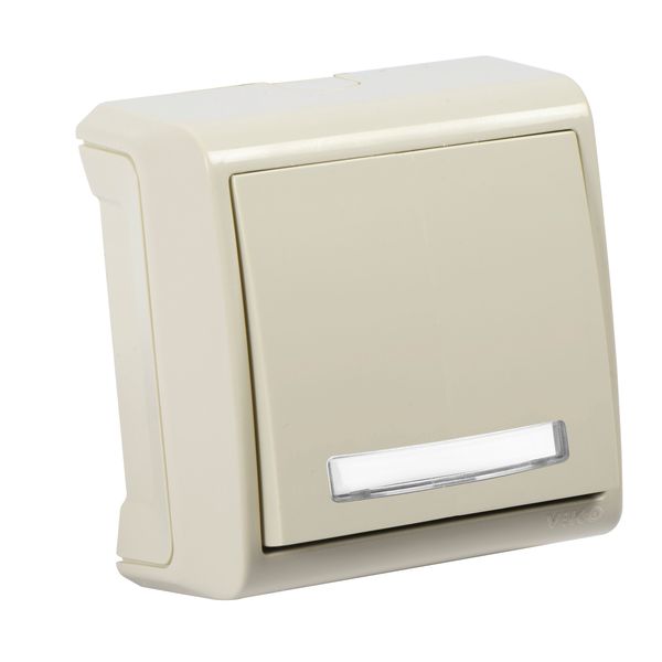 Vera Beige Illuminated Labeled Buzzer Switch image 1