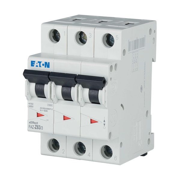 Miniature circuit breaker (MCB), 63 A, 3p, characteristic: Z image 17