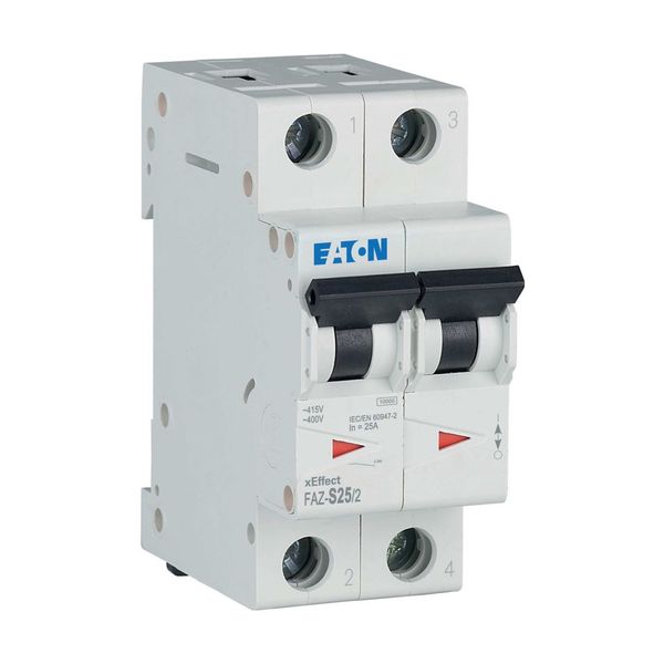 Miniature circuit breaker (MCB), 25 A, 2p, characteristic: S image 10