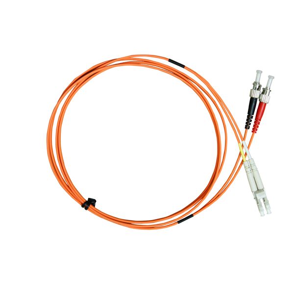 FO Patchcord Duplex LC/ST,62,5/125æm OM1, LS0H, orange, 2m image 2