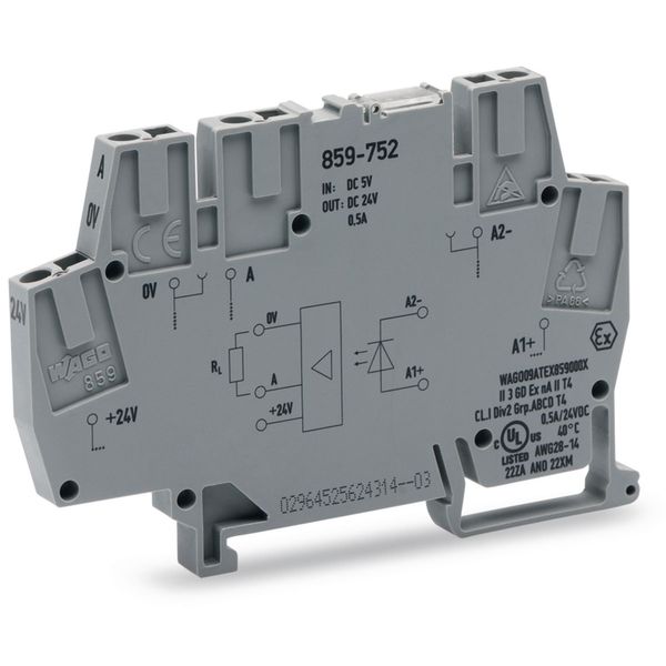 859-752 Optocoupler module; Nominal input voltage: 5 VDC; Output voltage range: 0 … 24 VDC image 5