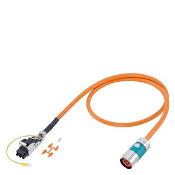 Power cable pre-assembled type: 6FX5002-5DS51 (1FT/1FK/1PH for SINAMICS) 4x 6+(2x1.5) 6FX5002-5DS51-2AA0 image 1